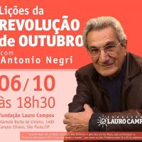 Antonio Negri na Fundação Lauro Campos