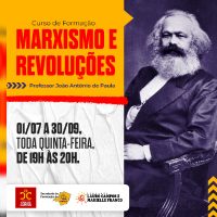 FLCMF oferece Curso de Formação Marxismo e Revoluções